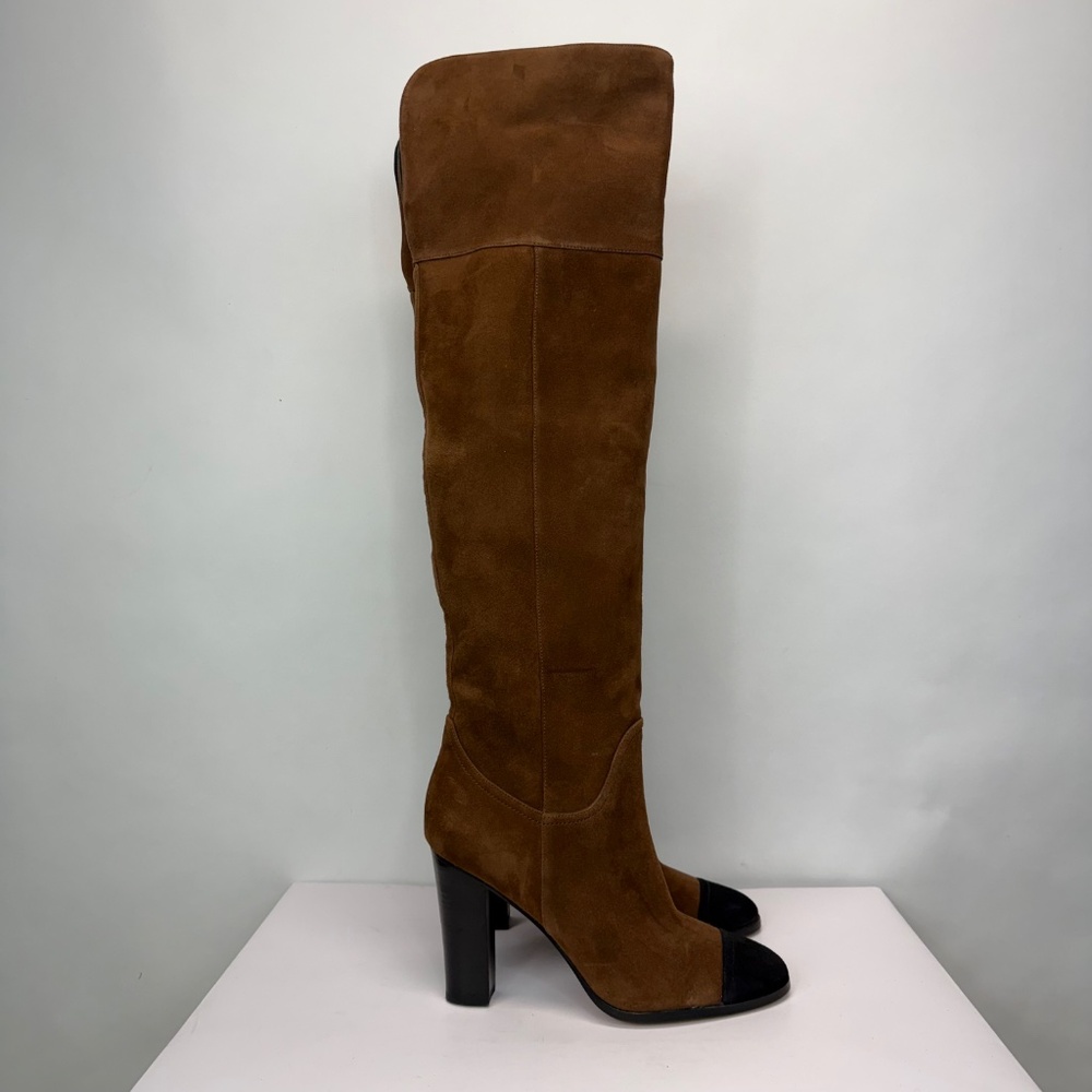 New Veronica Beard Conrad Cap Toe Over the Knee Boot Sz 9 - Picture 2 of 15